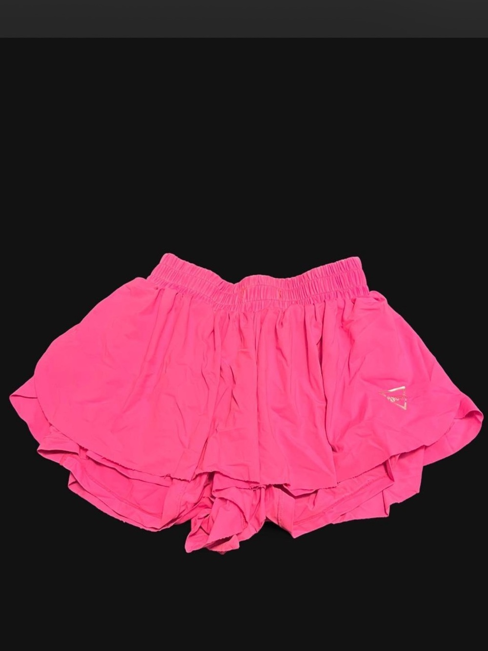 Women’s Bright Pink Athletic Layered Running Shorts